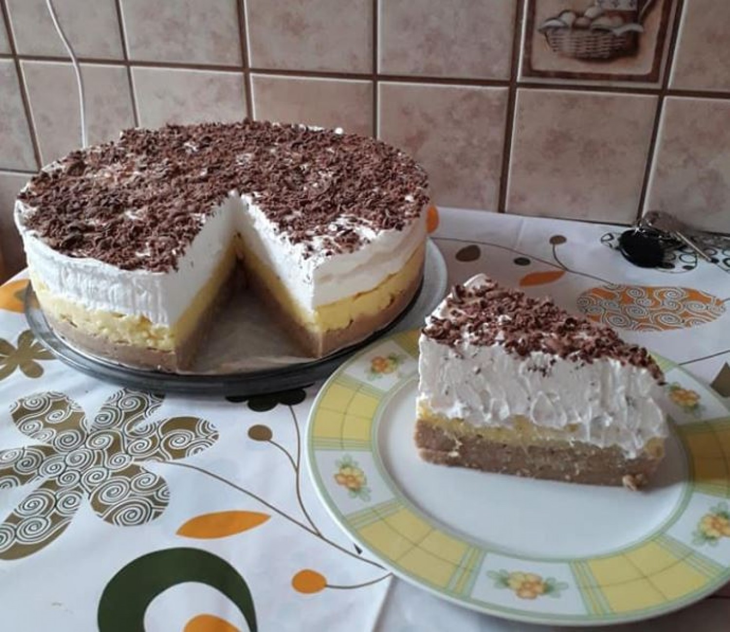 Gesztenyés habos, krémes torta – Sütés nélkül