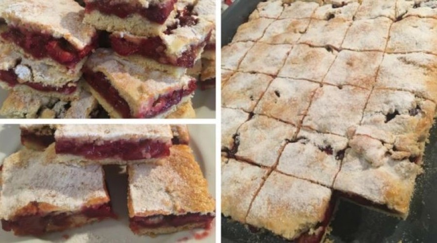 Az eredeti meggyes pite: Finom omlós tészta, jó vastag töltelék